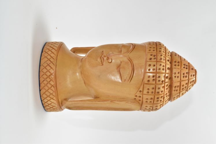Wooden Budha Carved 4 Inch 2