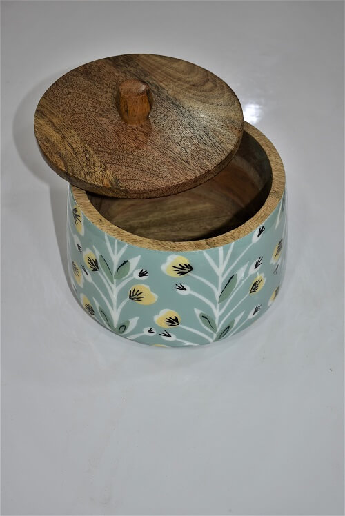 Wooden Canister With Lid Tulip Triumph 03