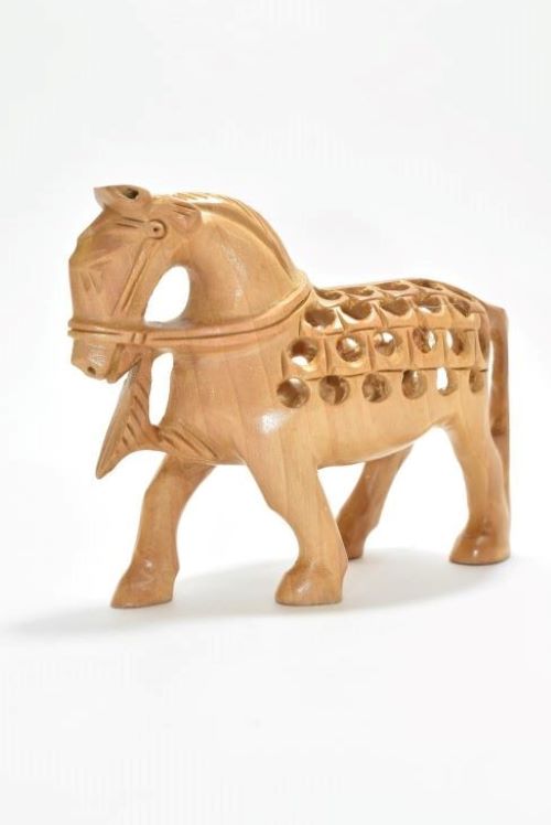 Wooden Horse Carved Jali 2-5 Inch 1