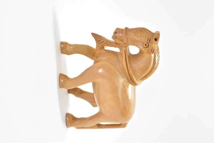 Wooden Horse Carved Plain 2-5 Inch 2