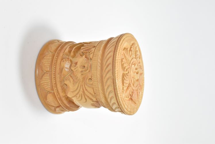 Wooden Jewellary Box Carved 2 Inch 3