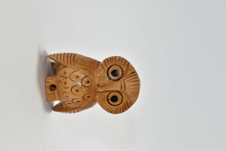 Wooden Owl Carved 3-5 Inch Wsb002 3