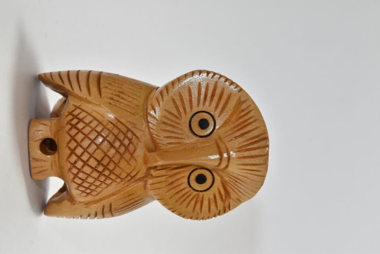 Wooden Owl Carved 2-5 Inch Wsb004 3