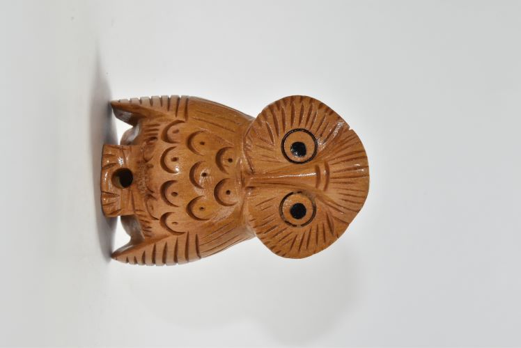 Wooden Owl Carved 2 Inch Wsb003 1