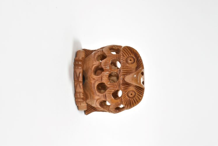 Wooden Owl Carved Jali 1-5 Inch Wsb006 1