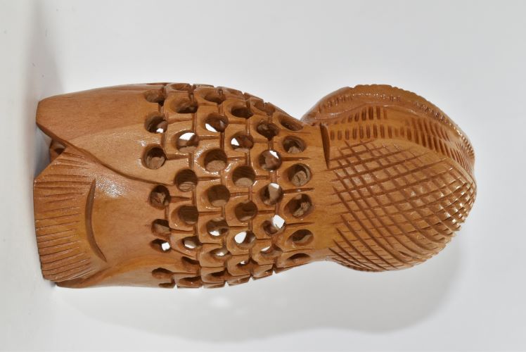 Wooden Owl Carved Jali 4 Inch Wsb022 2